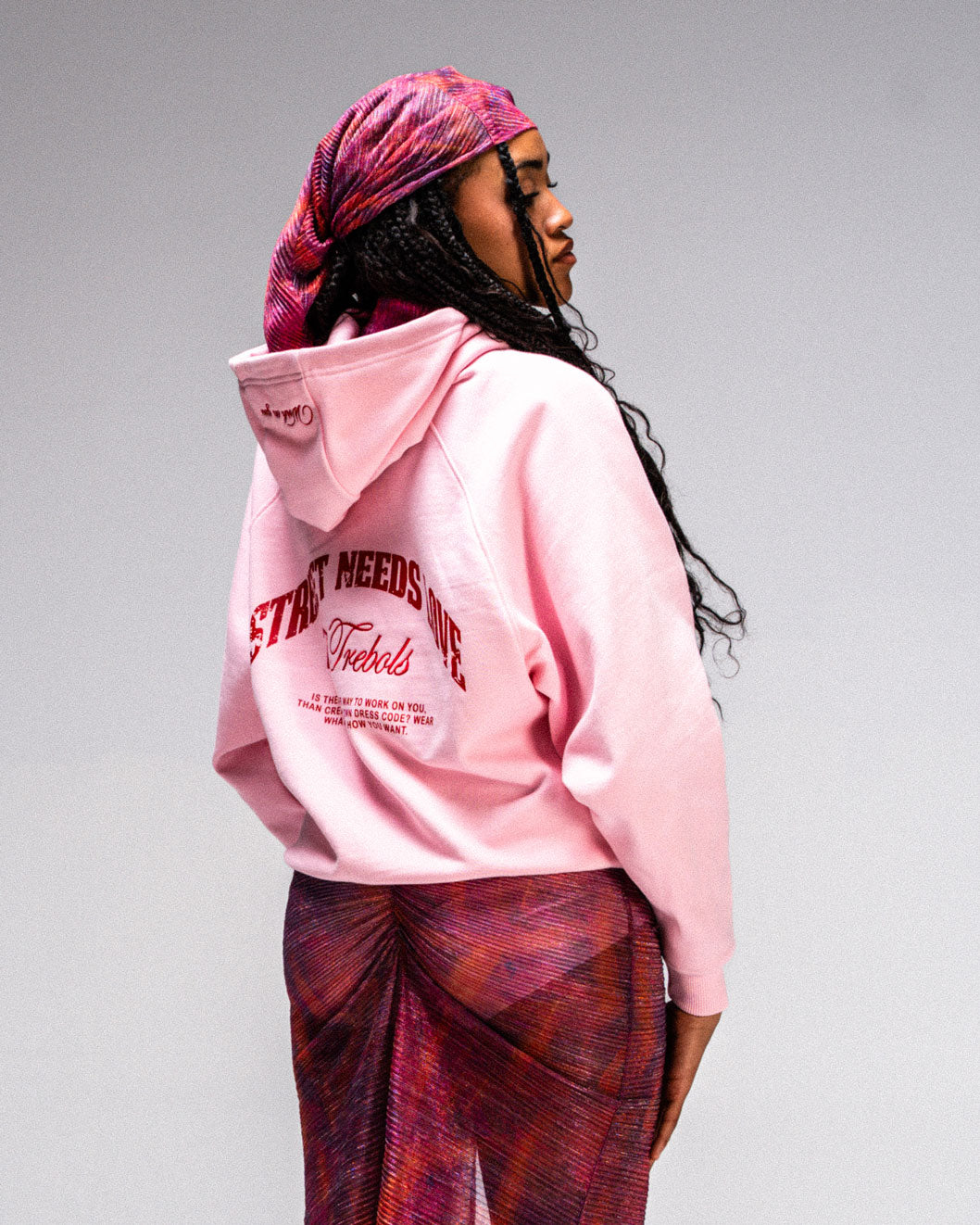 Hoodie Street Rosa