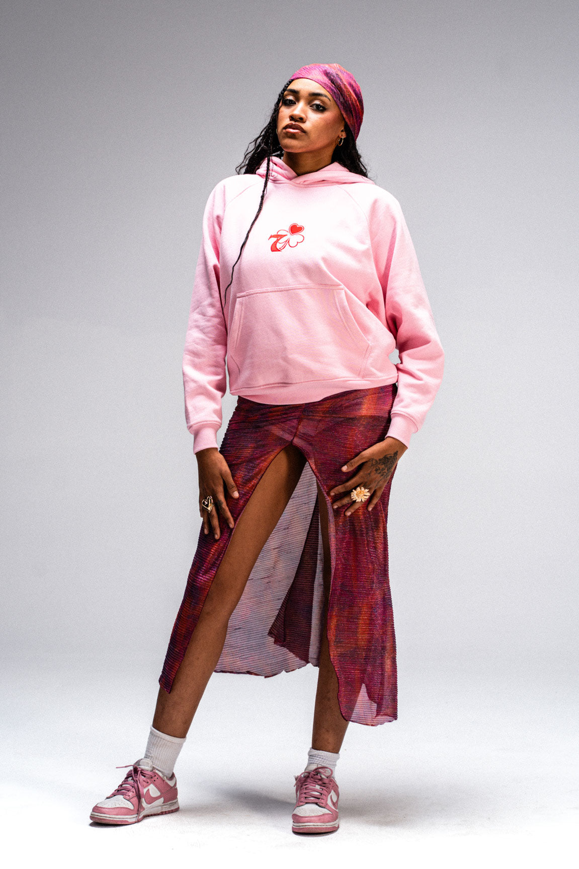 Hoodie Street Rosa