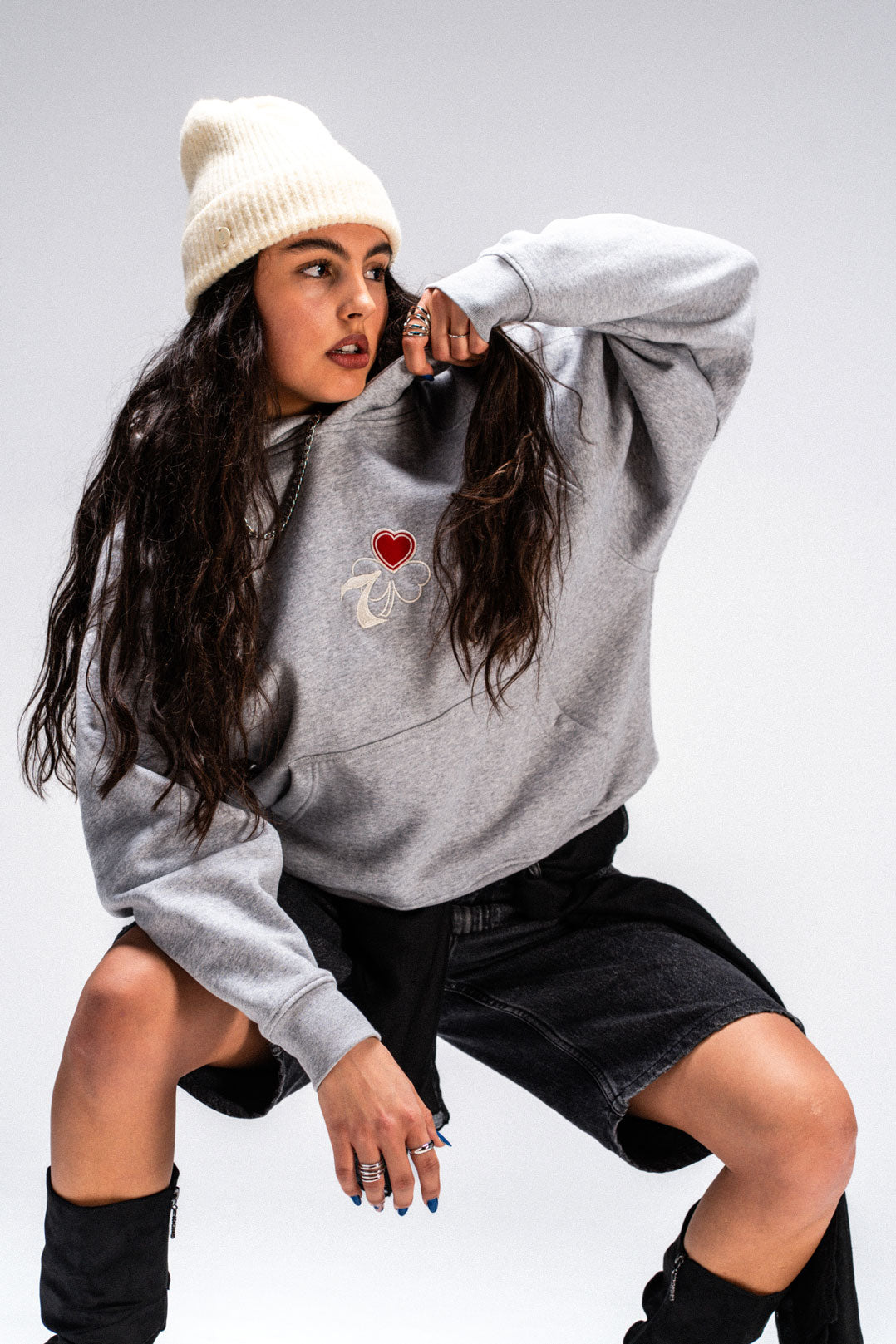 Hoodie Street Gris