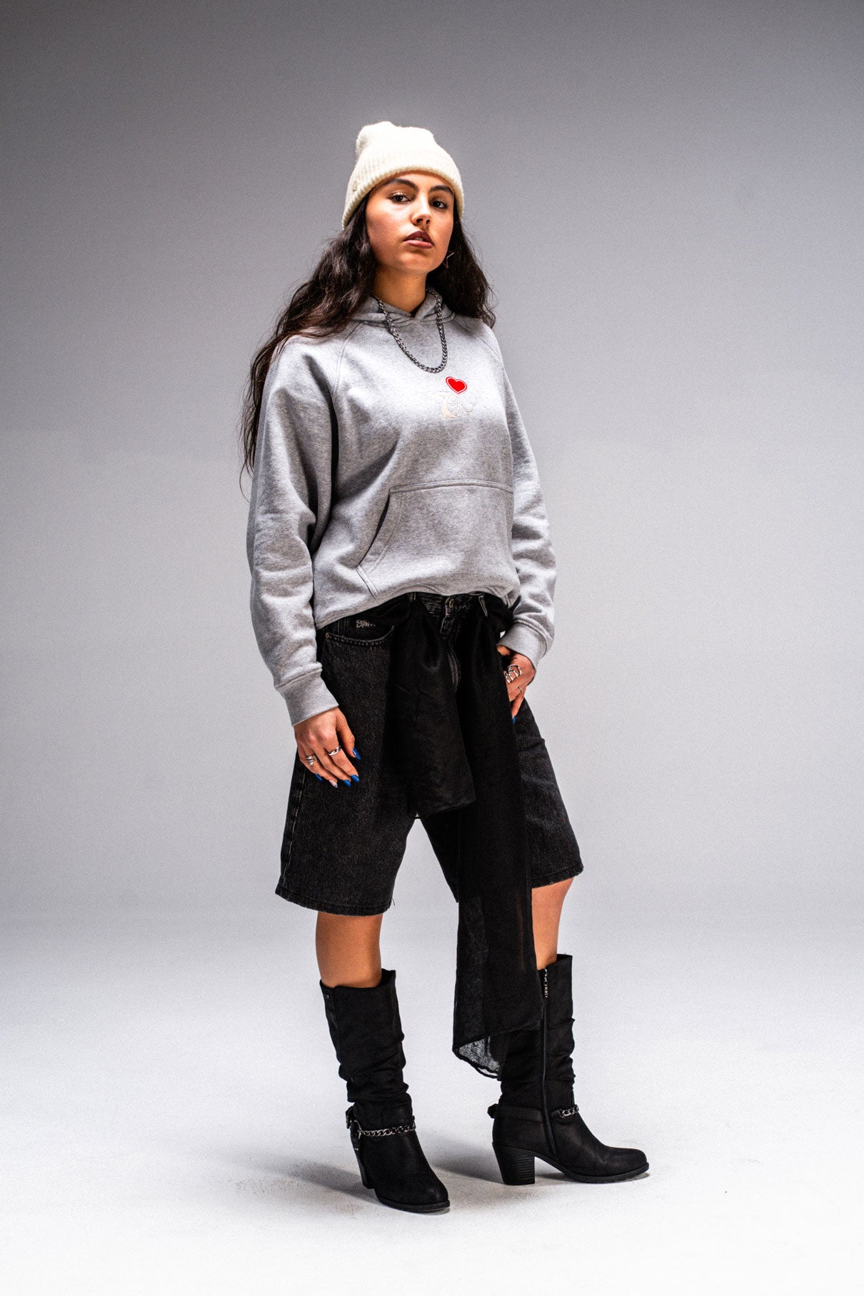 Hoodie Street Gris